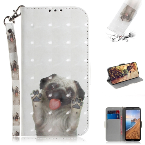 

3D Painting Pattern Coloured Drawing Horizontal Flip Leather Case for Xiaomi Redmi K20 / K20 Pro, with Holder & Card Slots & Wallet(Pug)