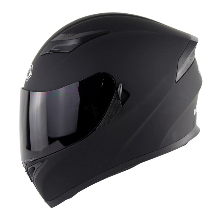 

Soman SM-960 Motorcycle Electromobile Full Face Helmet Double Lens Protective Helmet, Size:S, 55-56cm(Matte Black with Smoke Lens)