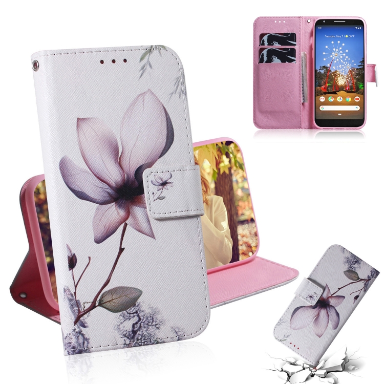 

Painting Pattern Coloured Drawing Horizontal Flip Leather Case with Holder & Card Slots & Wallet for Google Pixel 3a(Magnolia)