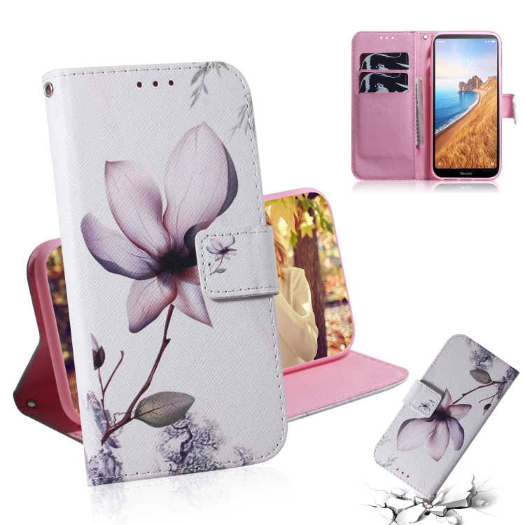 

Painting Pattern Coloured Drawing Horizontal Flip Leather Case with Holder & Card Slots & Wallet for Xiaomi Redmi 7A(Magnolia)