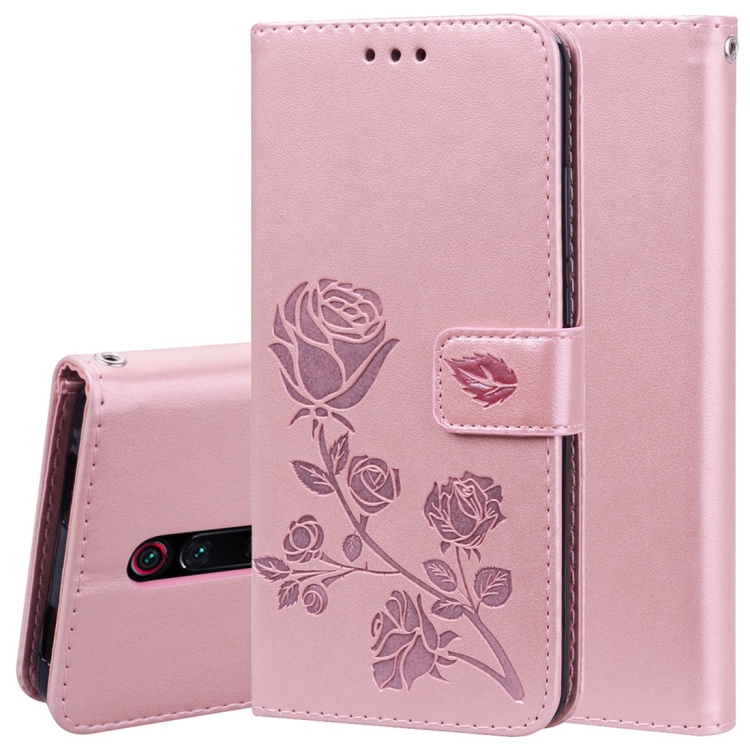 

Rose Embossed Horizontal Flip PU Leather Case with Holder & Card Slots & Wallet for Xiaomi Redmi K20 / K20 Pro(Rose Gold)
