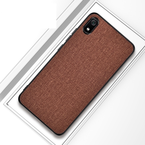 

Shockproof Cloth Texture PC+ TPU Protective Case for Xiaomi Redmi 7A(Brown)
