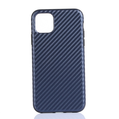 

Carbon Fibre TPU Protective Case for iPhone 11 Pro Max(Blue)