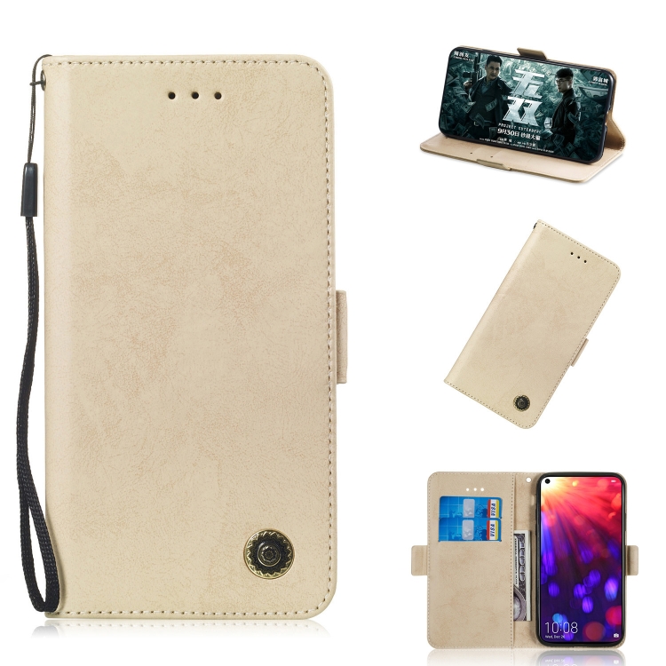 

Multifunctional Horizontal Flip Retro Leather Case with Card Slot & Holder for Huawei Mate 20 X(Gold)