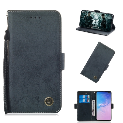 

Multifunctional Horizontal Flip Retro Leather Case with Card Slot & Holder for Galaxy S10+(Black)