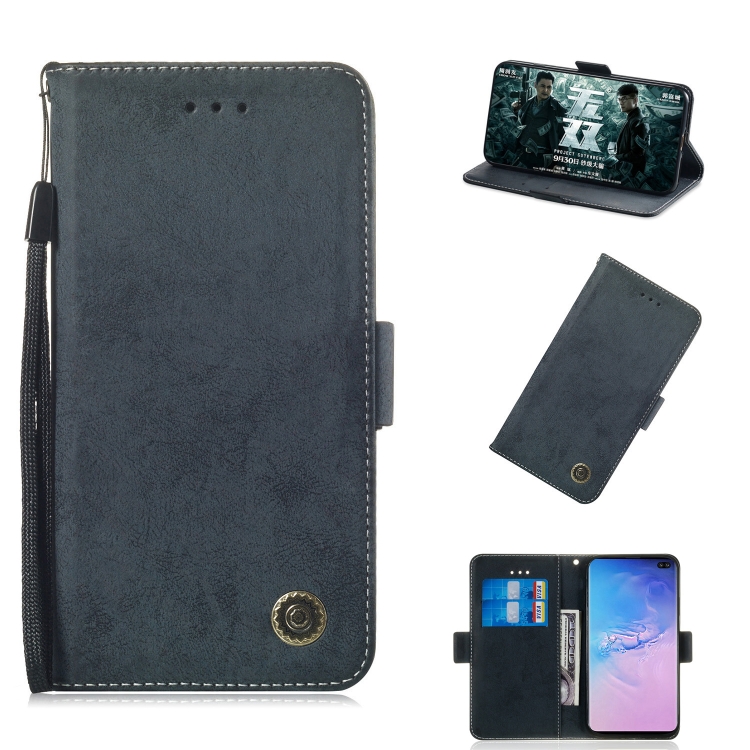 

Multifunctional Horizontal Flip Retro Leather Case with Card Slot & Holder for Galaxy A10(Black)
