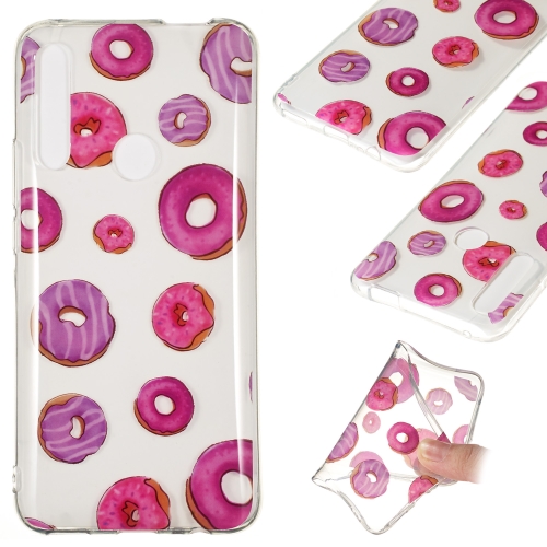 

Coloured Drawing Transparent Clear TPU Case for Huawei P Smart Z(Donut)