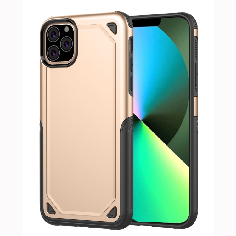 

Shockproof Rugged Armor Protective Case for iPhone XI Max (2019)(Gold)