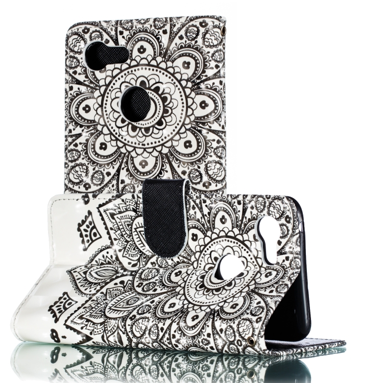 

3D Painted Horizontal Flip PU Leather Case with Holder & Card Slots & Wallet & Photo Frame For Google Pixel 3 XL(Mandala)