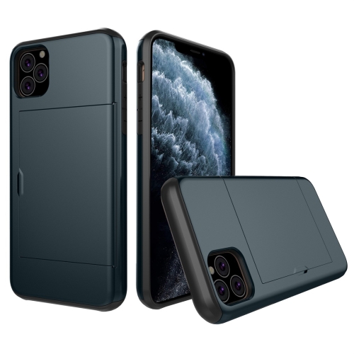 

Shockproof Rugged Armor Protective Case with Card Slot for iPhone 11 Pro(Navy Blue)