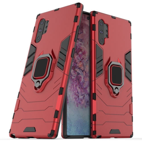 

PC + TPU Shockproof Protective Case with Magnetic Ring Holder for Galaxy Note10 Pro(Red)