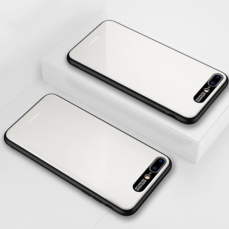 

Lycra Series Eye Protection TPU Acrylic Protection Case for iPhone 7 Plus / 8 Plus(White)