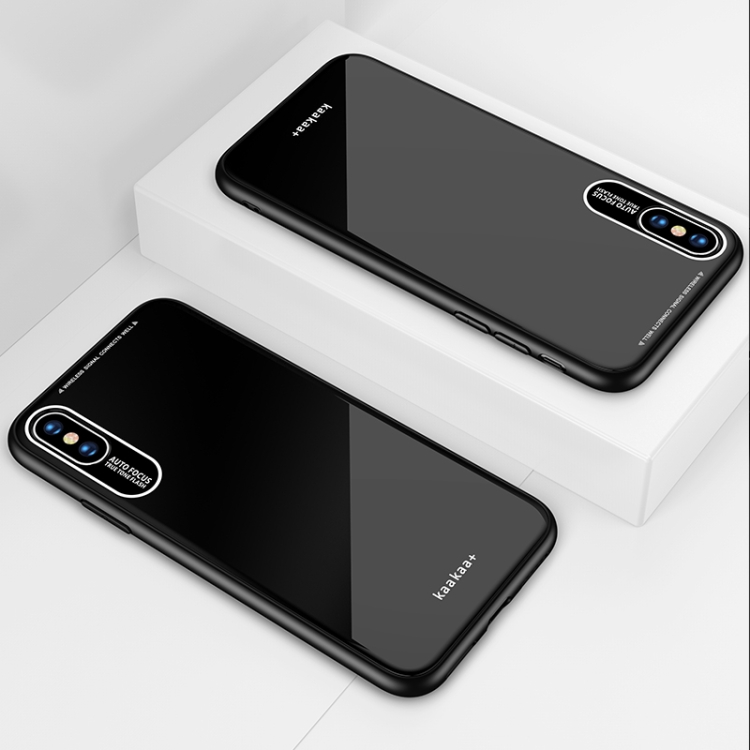 

Lycra Series Eye Protection TPU Acrylic Protection Case for iPhone X / XS(Black)