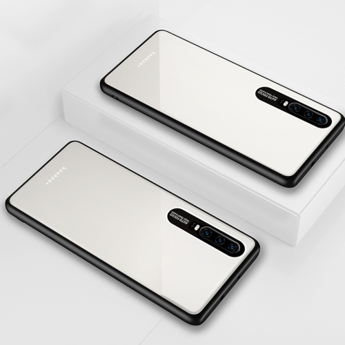 

Lycra Series Eye Protection TPU Acrylic Protection Case for Huawei P30(White)