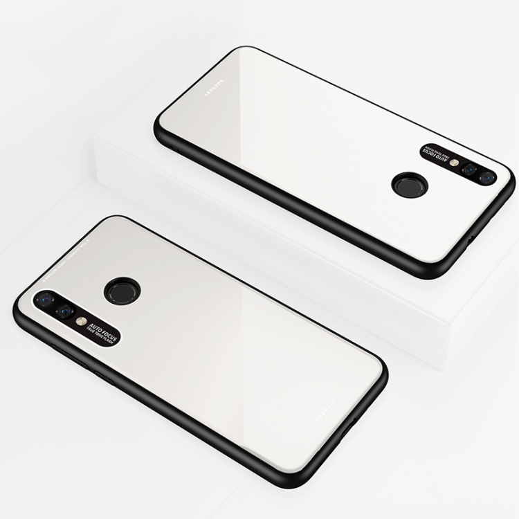 

Lycra Series Eye Protection TPU Acrylic Protection Case for Huawei Nova 3e / P20 Lite(White)