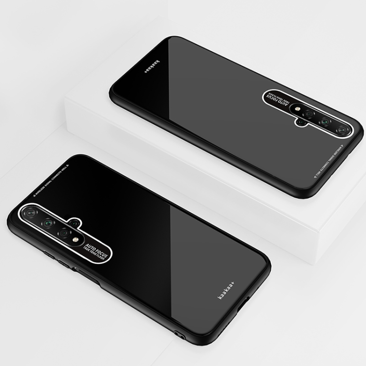 

Lycra Series Eye Protection TPU Acrylic Protection Case for Huawei Honor 20(Black)