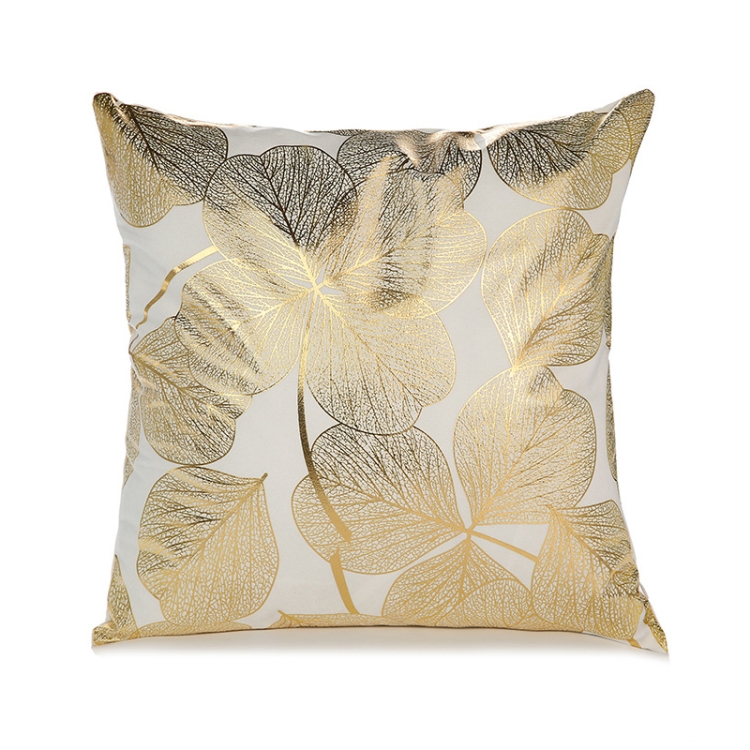

Gold Stamping Pillow Case Sofa Cushion Pillow Holder Home Decorations, No Pillow Core, Size: 45x45cm(GOLD001-12)