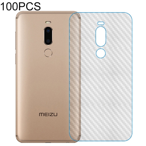 

100 PCS Carbon Fiber Material Skin Sticker Back Protective Film For Meizu Meilan Note 8
