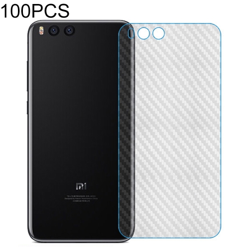 

100 PCS Carbon Fiber Material Skin Sticker Back Protective Film For Xiaomi Redmi 4A