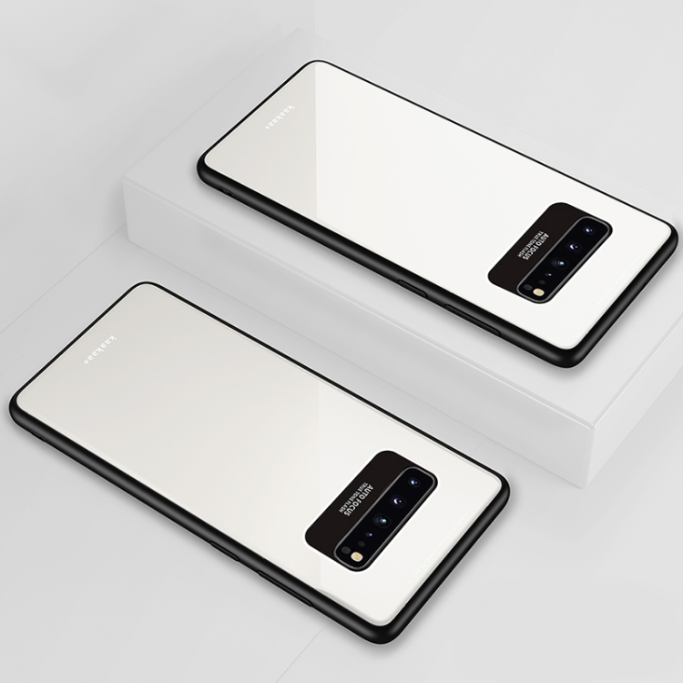 

Lycra Series Eye Protection TPU Acrylic Protection Case for Galaxy S10 5G(White)
