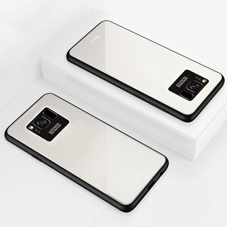 

Lycra Series Eye Protection TPU Acrylic Protection Case for Galaxy S8(White)