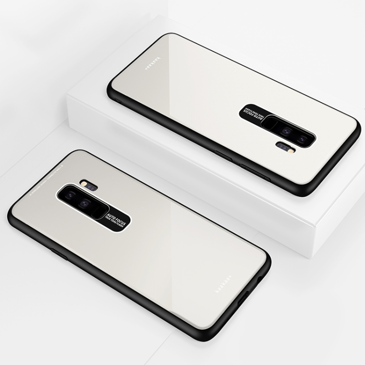 

Lycra Series Eye Protection TPU Acrylic Protection Case for Galaxy S9+(White)