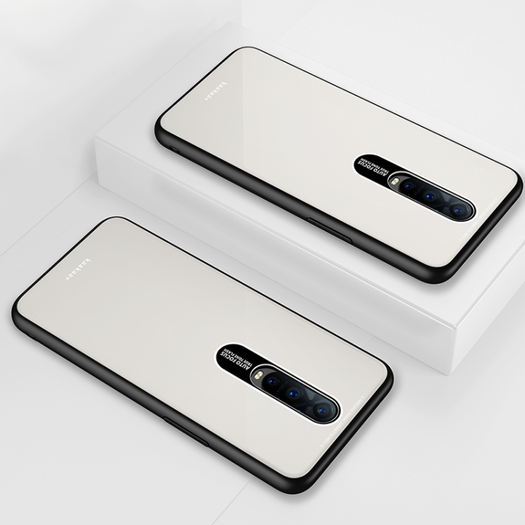 

Lycra Series Eye Protection TPU Acrylic Protection Case for OPPO R17 Pro(White)