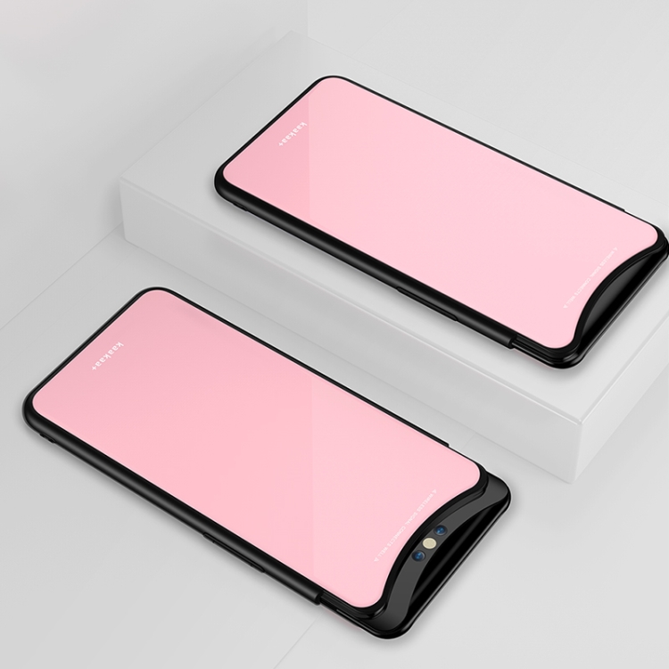 

Lycra Series Eye Protection TPU Acrylic Protection Case for OPPO Find x(Pink)