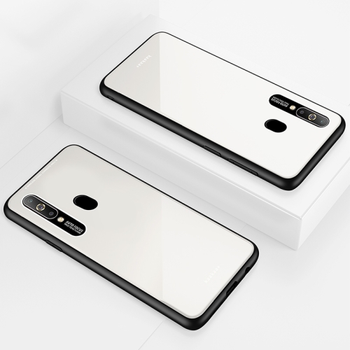 

Lycra Series Eye Protection TPU Acrylic Protection Case for Galaxy M30(White)