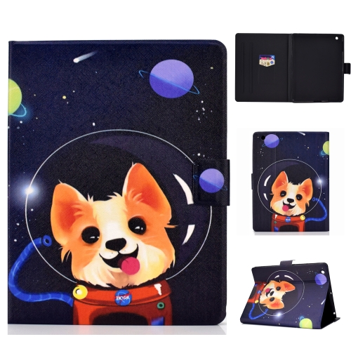 

Colored Drawing Universal Voltage Craft Cloth TPU Protective Case, with Holder & Sleep / Wake-up Function & Card Slots & Anti-slip Strip for iPad 2 / 3 / 4(Dog)