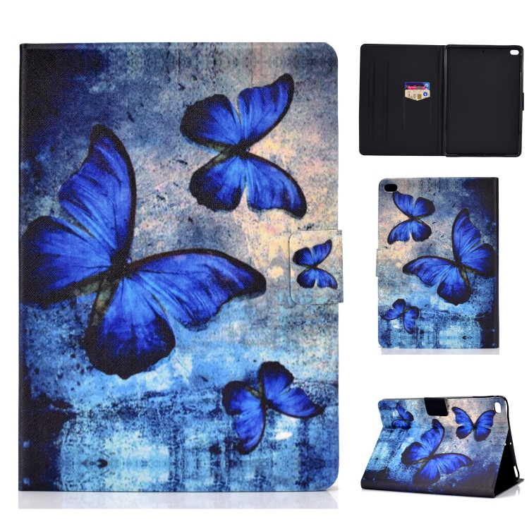 

Colored Drawing Universal Voltage Craft Cloth TPU Protective Case, with Holder & Sleep / Wake-up Function & Card Slots & Anti-slip Strip for iPad 9.7 (2018) / 9.7 (2017) / air / air2(Elephant)