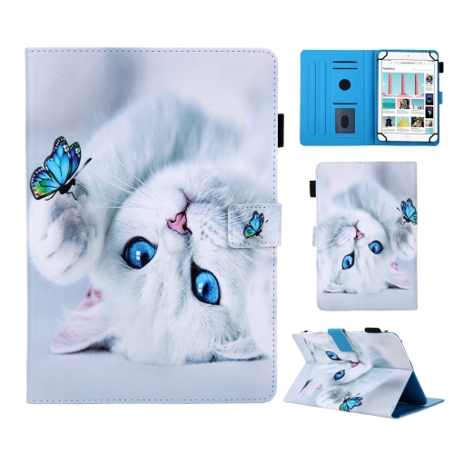 

Universal 3D Pattern Horizontal Flip Leather Case with Holder & Card Slot & Wallet for 8 inch Tablet PC(Cat)