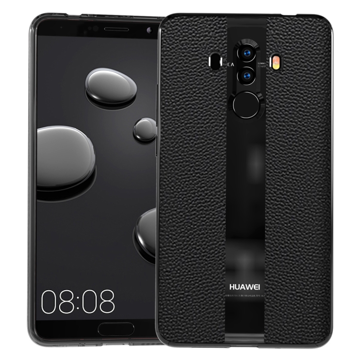 

Anti-slip Leather + TPU Protective Case for Huawei Mate 10 Pro(Black)