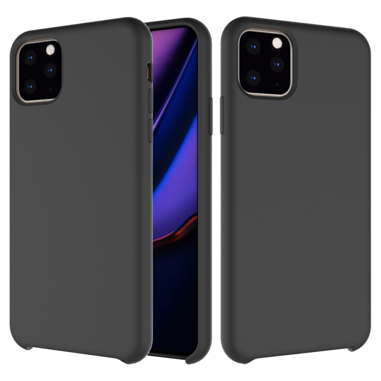 

Solid Color Liquid Silicone Shockproof Case For iPhone 11 Pro Max(Black)