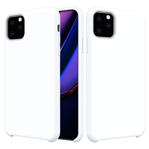 

Solid Color Liquid Silicone Shockproof Case For iPhone 11 Pro Max(White)