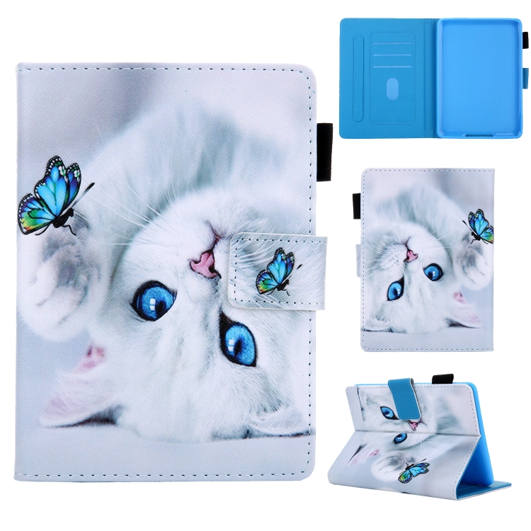 

Universal 3D Pattern Horizontal Flip Leather Case with Holder & Card Slot & Wallet for Amazon Kindle Paperwhite 4(Cat)