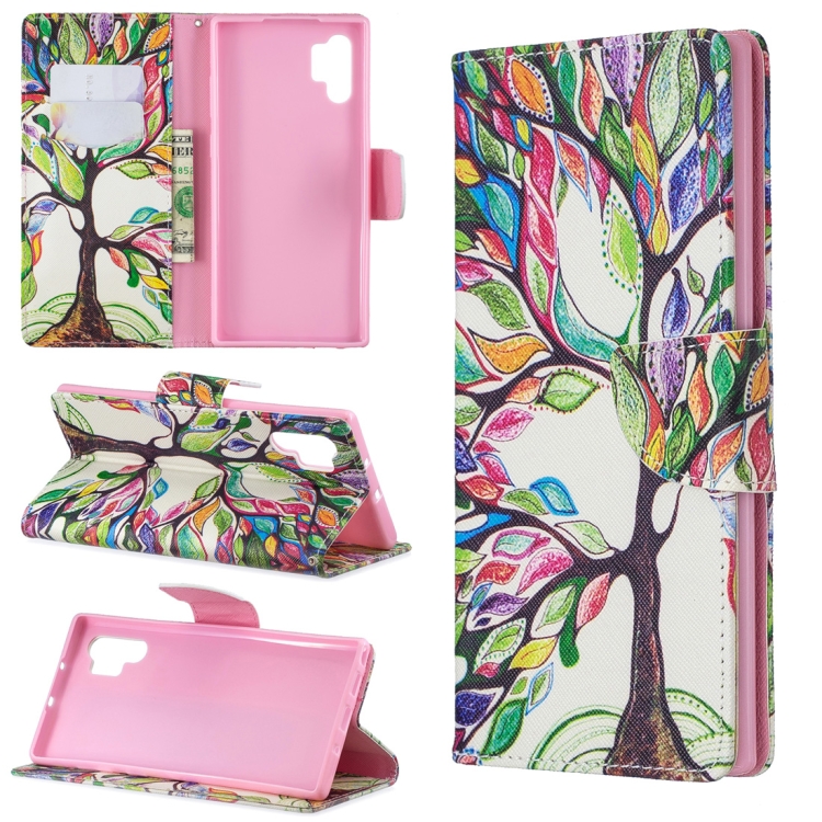 

Colored Drawing Pattern Horizontal Flip Leather Case with Holder & Card Slots & Wallet(Tree of Life)