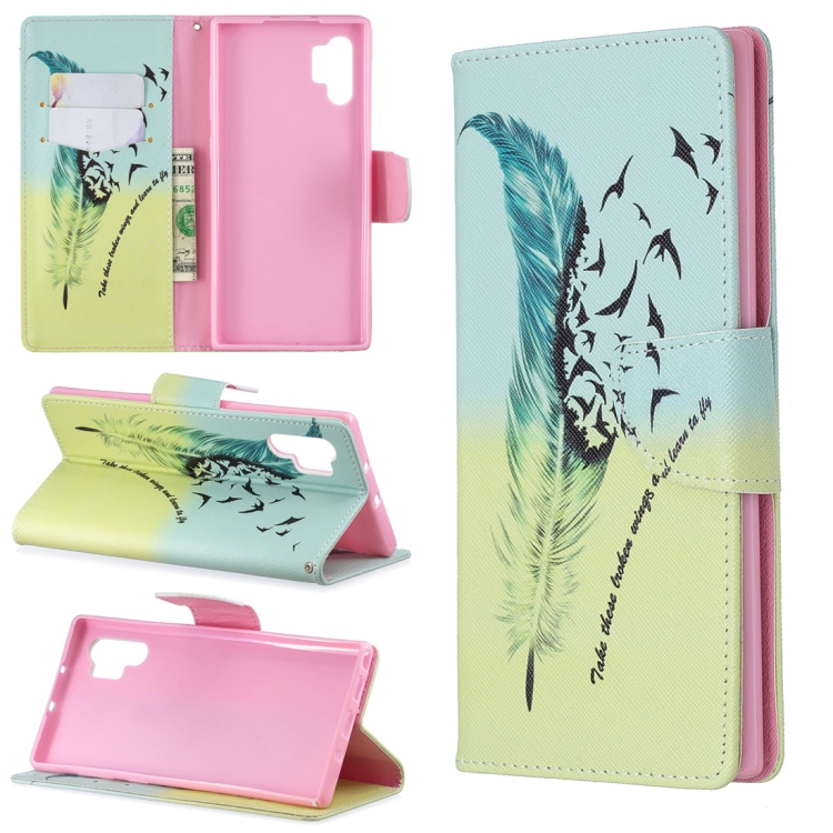 

Colored Drawing Pattern Horizontal Flip Leather Case with Holder & Card Slots & Wallet(Feather Bird)