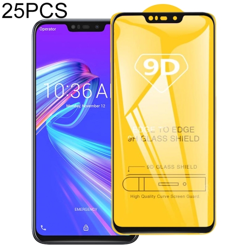 

25 PCS 9D Full Glue Full Screen Tempered Glass Film For Asus Zenfone Max (M2) ZB633KL