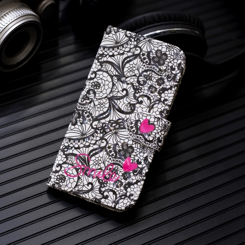 

3D Painting Pattern Coloured Drawing Horizontal Flip PU Leather Case with Holder & Card Slots & Wallet For iPhone 8 & 7(Lace Flower)