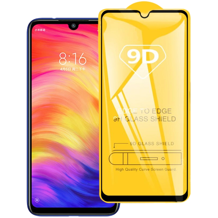 

9D Full Glue Full Screen Tempered Glass Film For Xiaomi Redmi Note 7