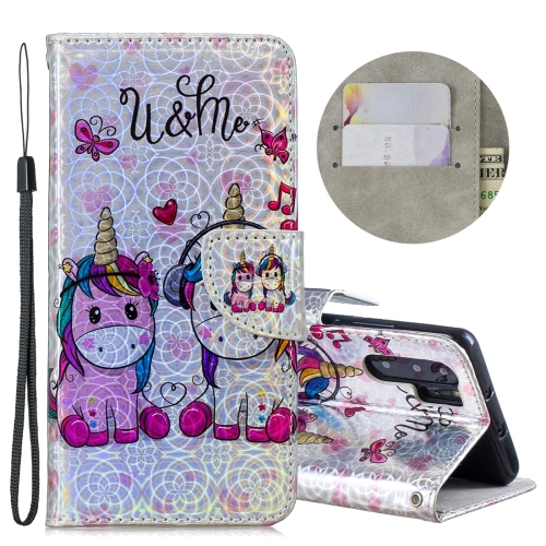 

Dazzle Laser Coloured Drawing Horizontal Flip Leather Case with Holder & Card Slots & Wallet & Lanyard for Huawei P30 Pro(Two Unicorns)