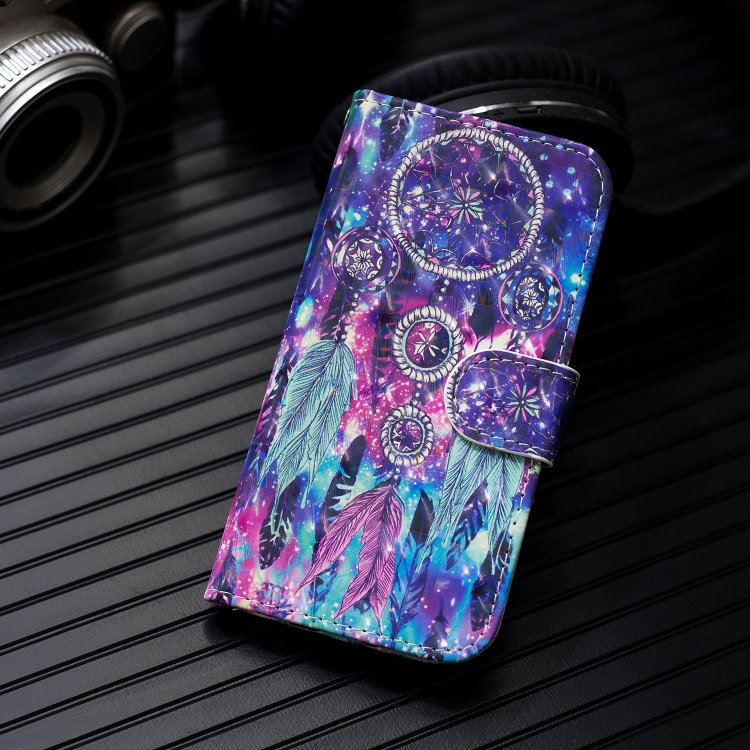 

3D Painting Pattern Coloured Drawing Horizontal Flip PU Leather Case with Holder & Card Slots & Wallet For Galaxy Note 9(Starry Wind Chime)