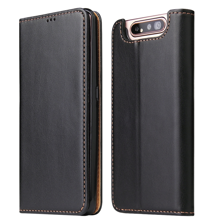 

Dermis Texture PU +TPU Horizontal Flip Leather Case with Holder & Card Slots & Wallet For Galaxy A80(Black)
