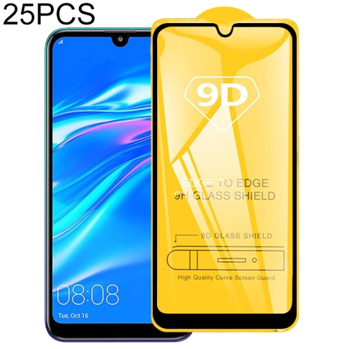 

25 PCS 9D Full Glue Full Screen Tempered Glass Film For Huawei Y7 Pro (2019)