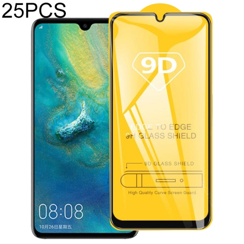 

25 PCS 9D Full Glue Full Screen Tempered Glass Film For Huawei Y6 (2019)