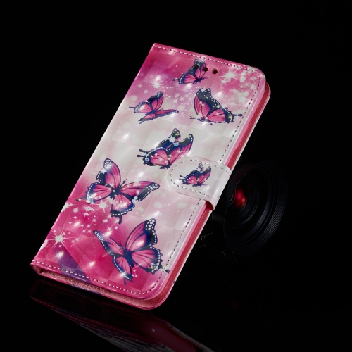 

3D Painting Pattern Coloured Drawing Horizontal Flip PU Leather Case with Holder & Card Slots & Wallet For Galaxy S10+(Starry Butterflies)