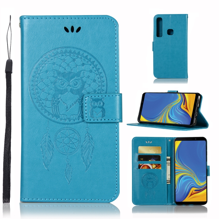 

Wind Chime Owl Embossing Pattern Horizontal Flip Leather Case with Holder & Card Slots & Wallet For Galaxy A9 (2018)(Blue)
