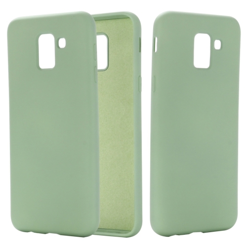 

Solid Color Liquid Silicone Dropproof Full Coverage Protective Case for Galaxy J6 2018(Green)