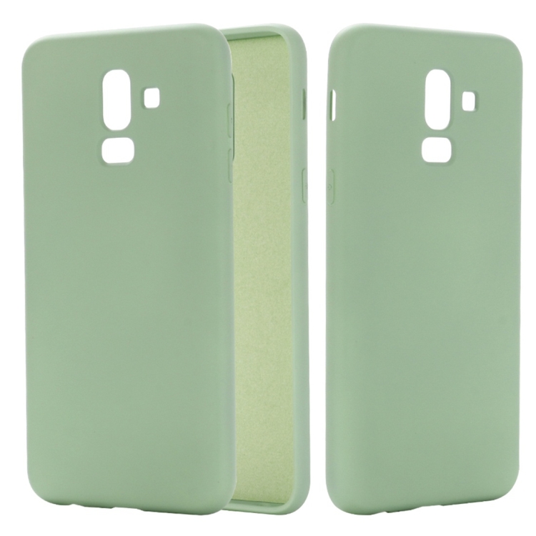

Solid Color Liquid Silicone Dropproof Full Coverage Protective Case for Galaxy J8 2018(Green)